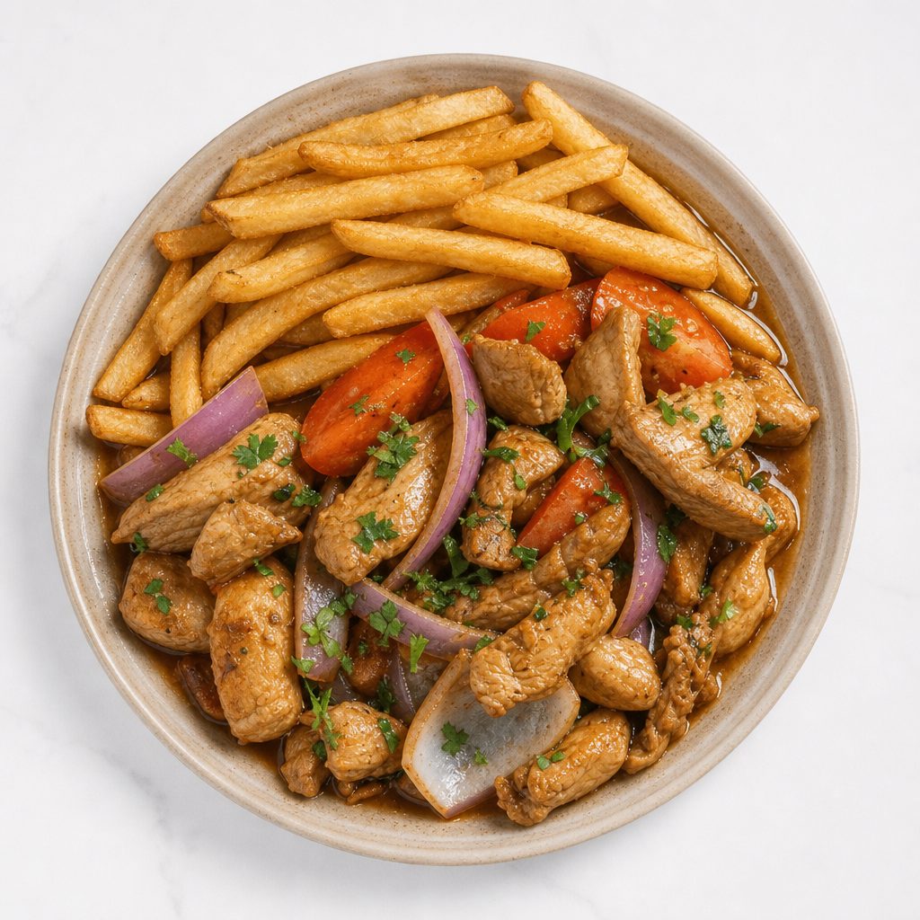 Pollo Saltado - Lunch.